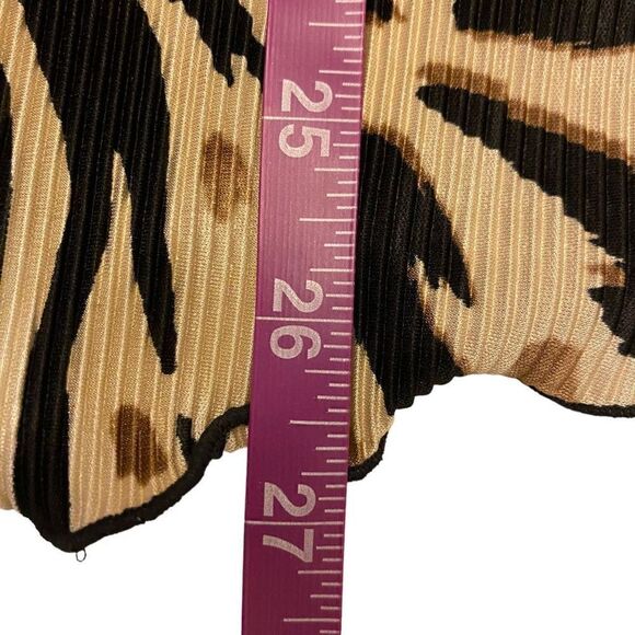 Alfred Dunner Animal Print‎ Pleated Material Double Layer Look Top Size L - Picture 12 of 12